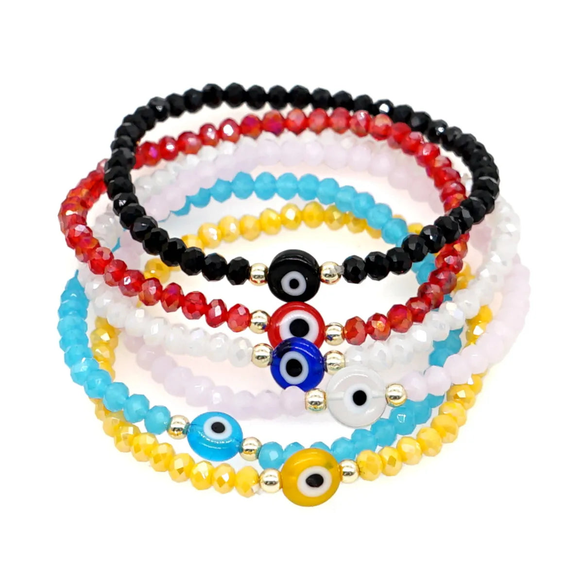 Bohemian Devil's Eye Glass Beaded Women's Bracelets 1 Piece