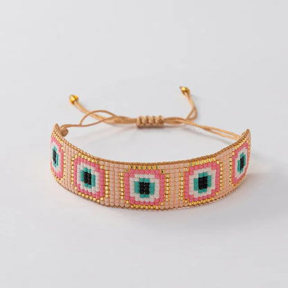 Bohemian Devil'S Eye Glass Handmade Women'S Bracelets