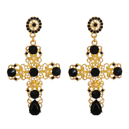 Fashion Geometric Diamond Alloy Earrings Ear Studs