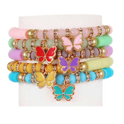 Bohemian Flower Soft Clay Beaded Women's Bracelets