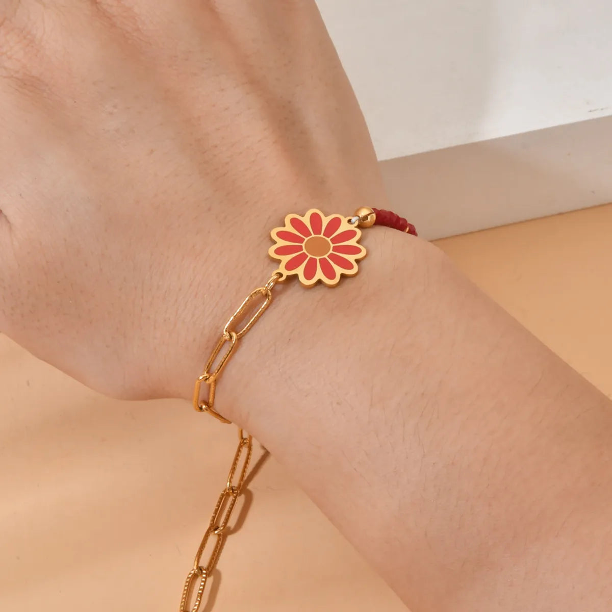 Bohemian Flower Stainless Steel Bracelets