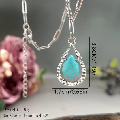 Wholesale Jewelry Bohemian Geometric Alloy Metal Plating Pendant Necklace