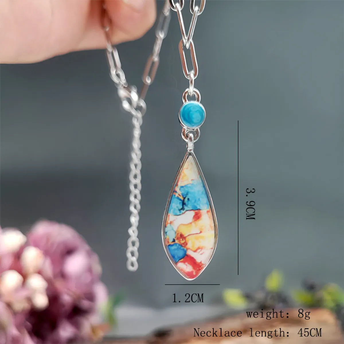 Wholesale Jewelry Bohemian Geometric Alloy Metal Plating Pendant Necklace