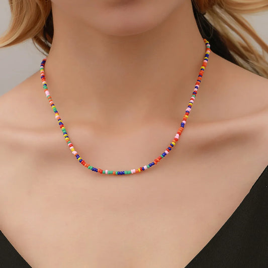 Bohemian Geometric Beaded Women's Choker 1 Piece