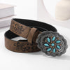 Bohemian Geometric Pu Leather Alloy Unisex Leather Belts