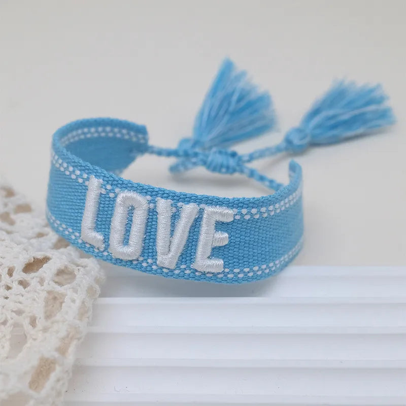 Bohemian Letter Polyester Wholesale Bracelets