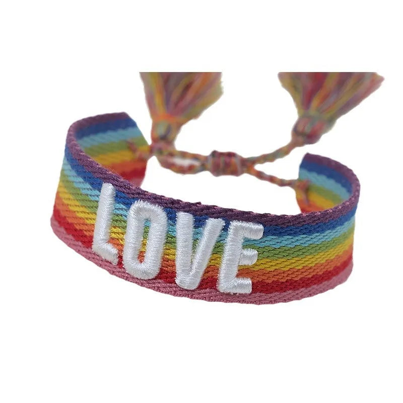 Bohemian Letter Polyester Wholesale Bracelets