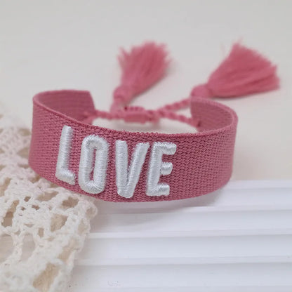 Bohemian Letter Polyester Wholesale Bracelets