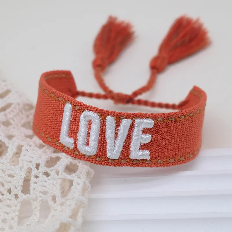 Bohemian Letter Polyester Wholesale Bracelets