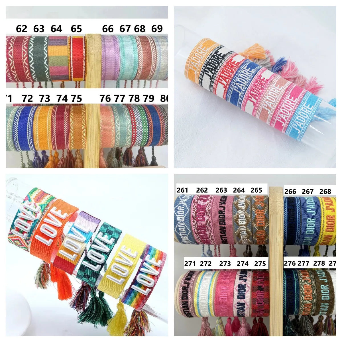 Bohemian Letter Polyester Wholesale Bracelets