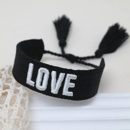 Bohemian Letter Polyester Wholesale Bracelets