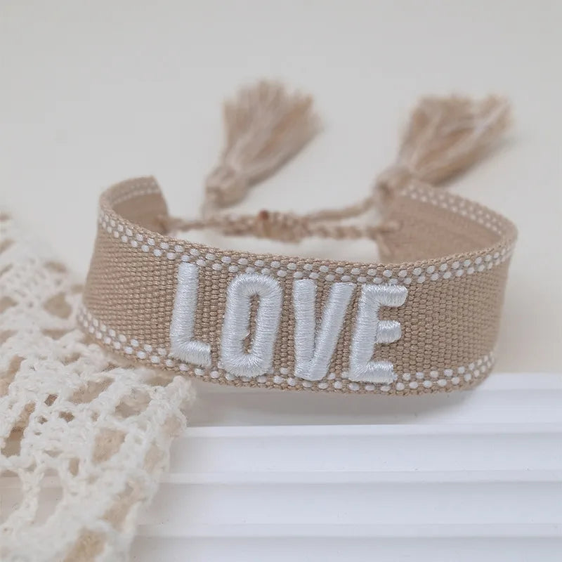 Bohemian Letter Polyester Wholesale Bracelets