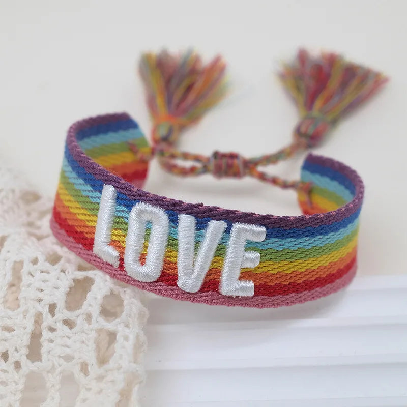 Bohemian Letter Polyester Wholesale Bracelets