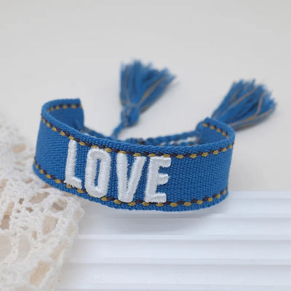 Bohemian Letter Polyester Wholesale Bracelets