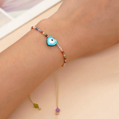 Bohemian Modern Style Heart Shape Glass Glass Women's Bracelets