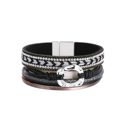 Bohemian Printing Alloy Rhinestones Women's Bracelets