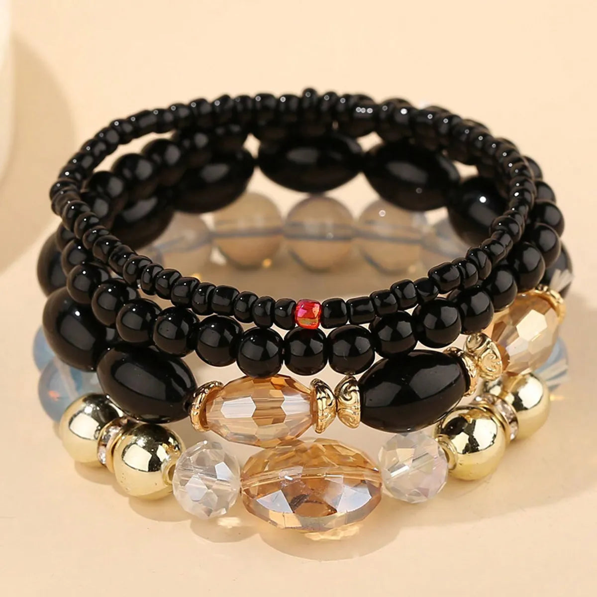 Bohemian Round Resin Beaded Women's Bracelets