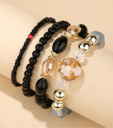 Bohemian Round Resin Beaded Women's Bracelets