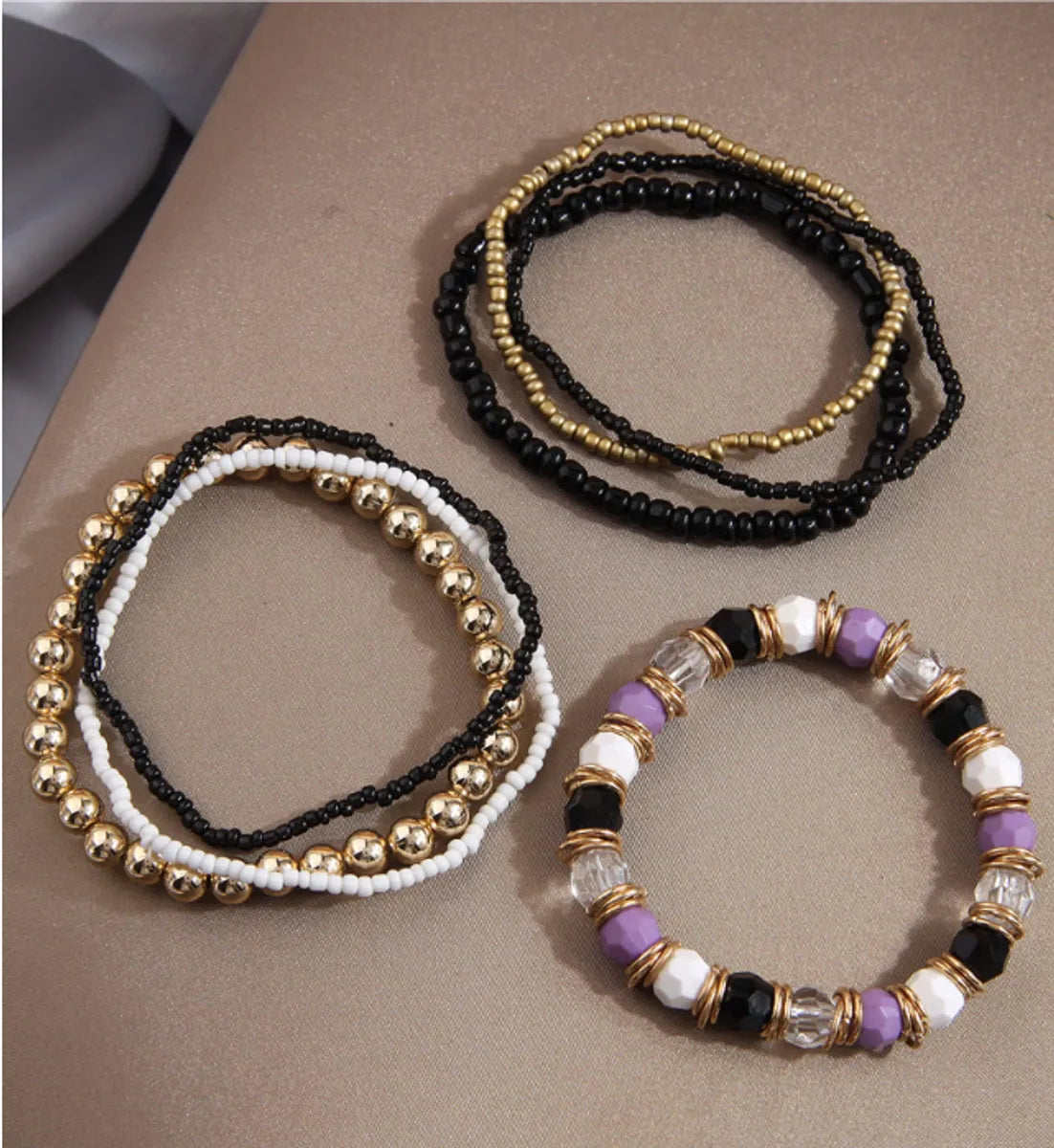 Bohemian Round Seed Bead Beaded Women'S Bracelets