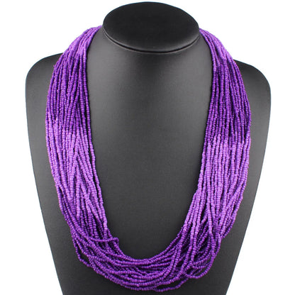 Bohemian Round Seed Bead Wholesale Necklace