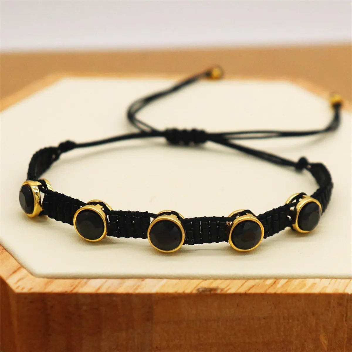 Bohemian Solid Color Zircon Glass Wholesale Bracelets