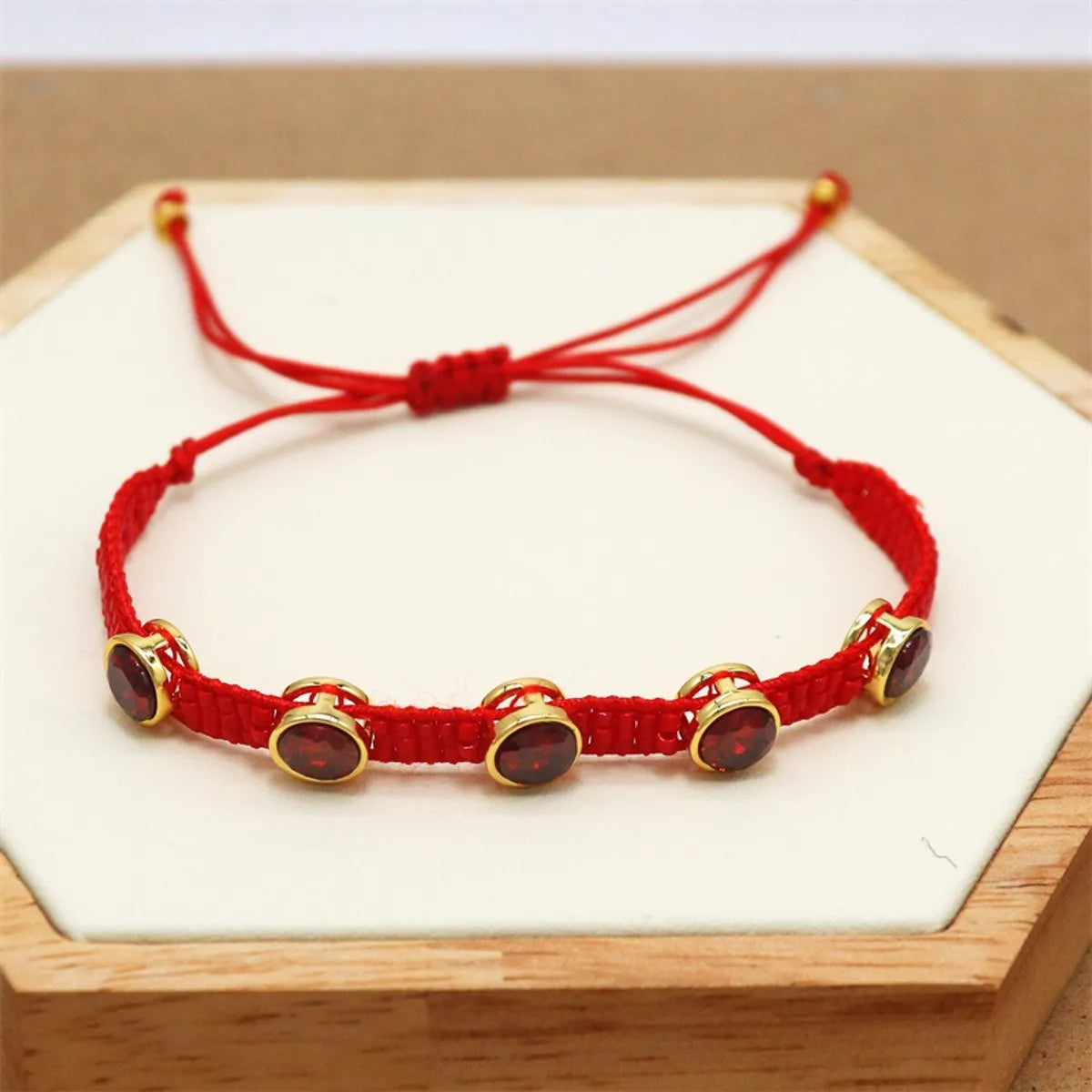 Bohemian Solid Color Zircon Glass Wholesale Bracelets