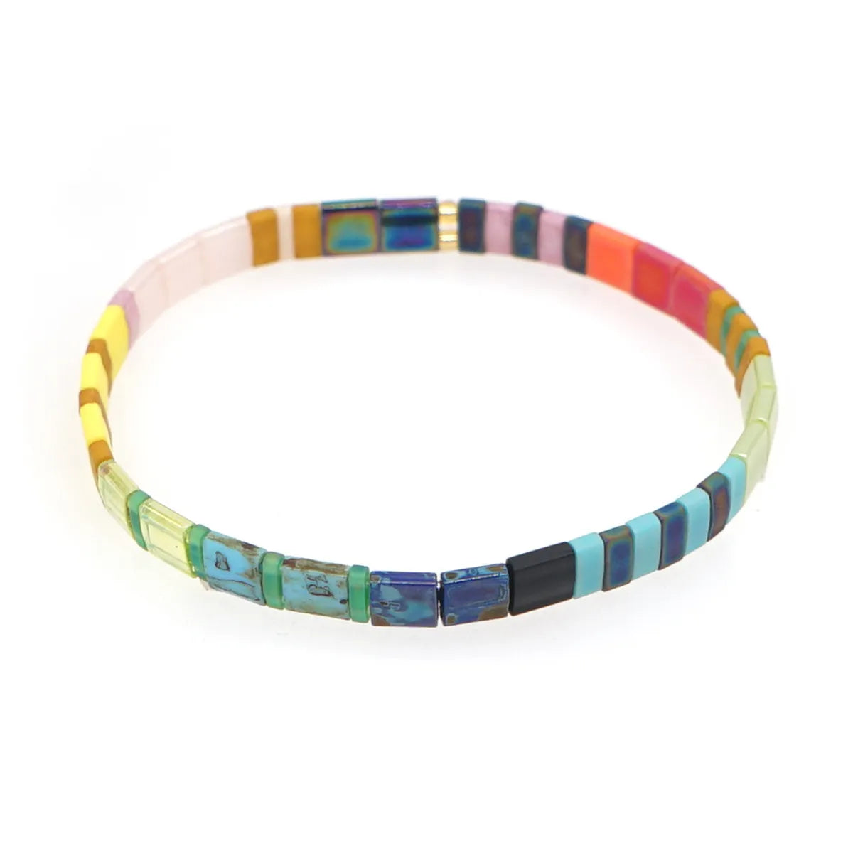 Bohemian Square Glass Wholesale Bracelets