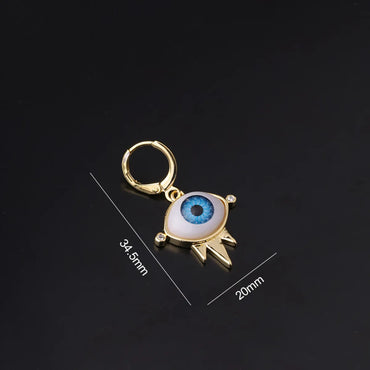 Bohemian Style Colorful Eye Shape Single Earrings