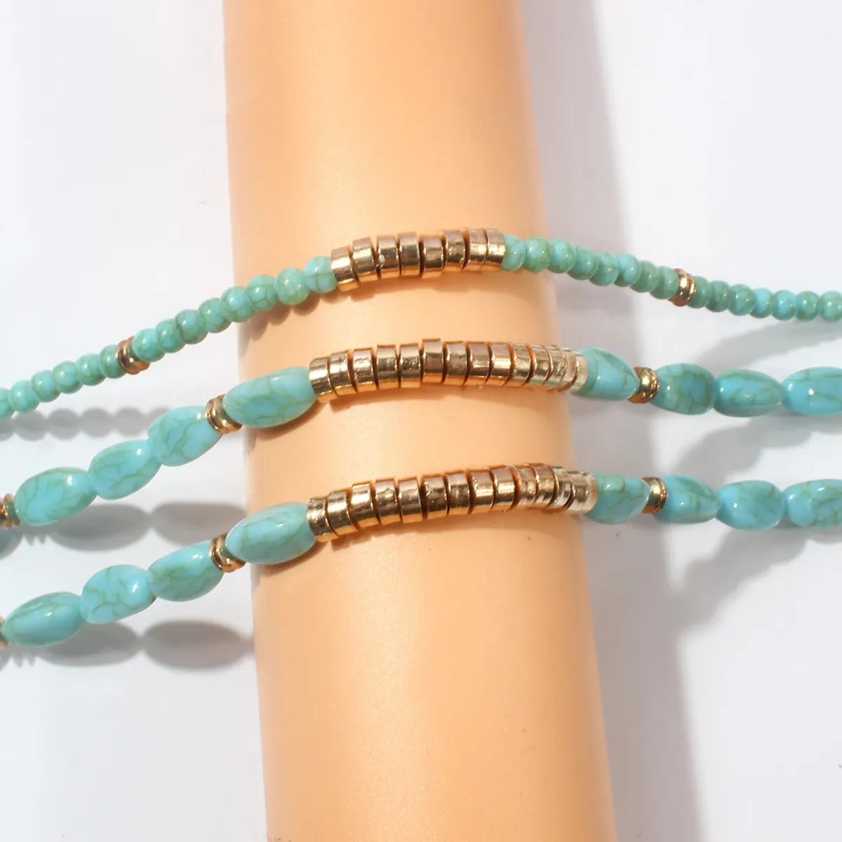 Bohemian Style Turquoise Multi-layer Personalized Fashion Necklace For Women