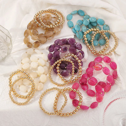 Bohemian Sweet Geometric CCB Arylic Wholesale Bracelets