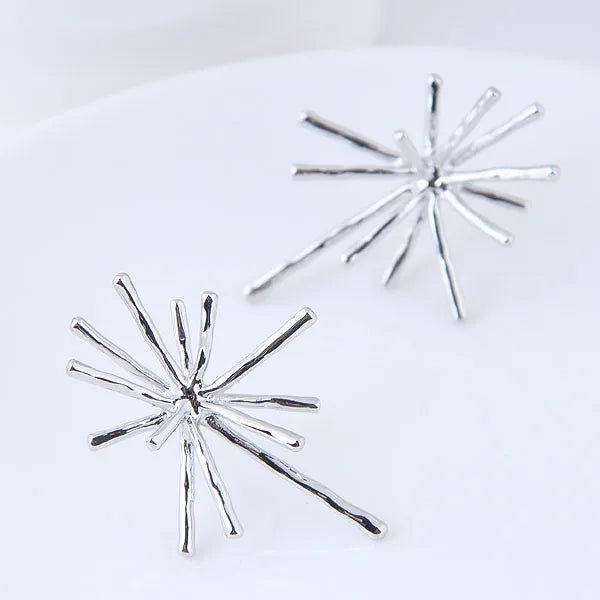 Boutique Korean Fashion Metal Simple Exaggerated Temperament Earrings