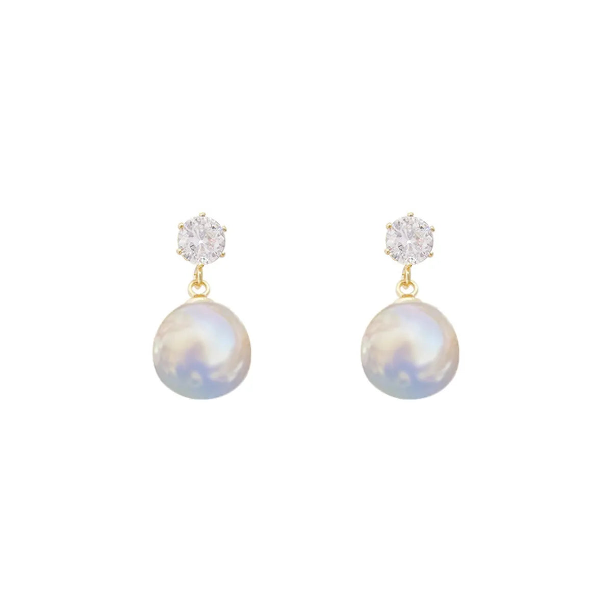 Bow Knot Alloy Inlay Artificial Pearls Zircon Women's Drop Earrings 1 Pair