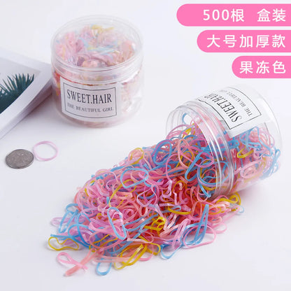 Boxed Hair Rope Thickening Disposable Small Rubber Bands For Girls And Babies