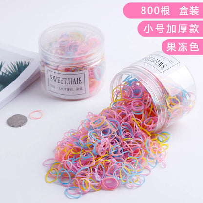 Boxed Hair Rope Thickening Disposable Small Rubber Bands For Girls And Babies