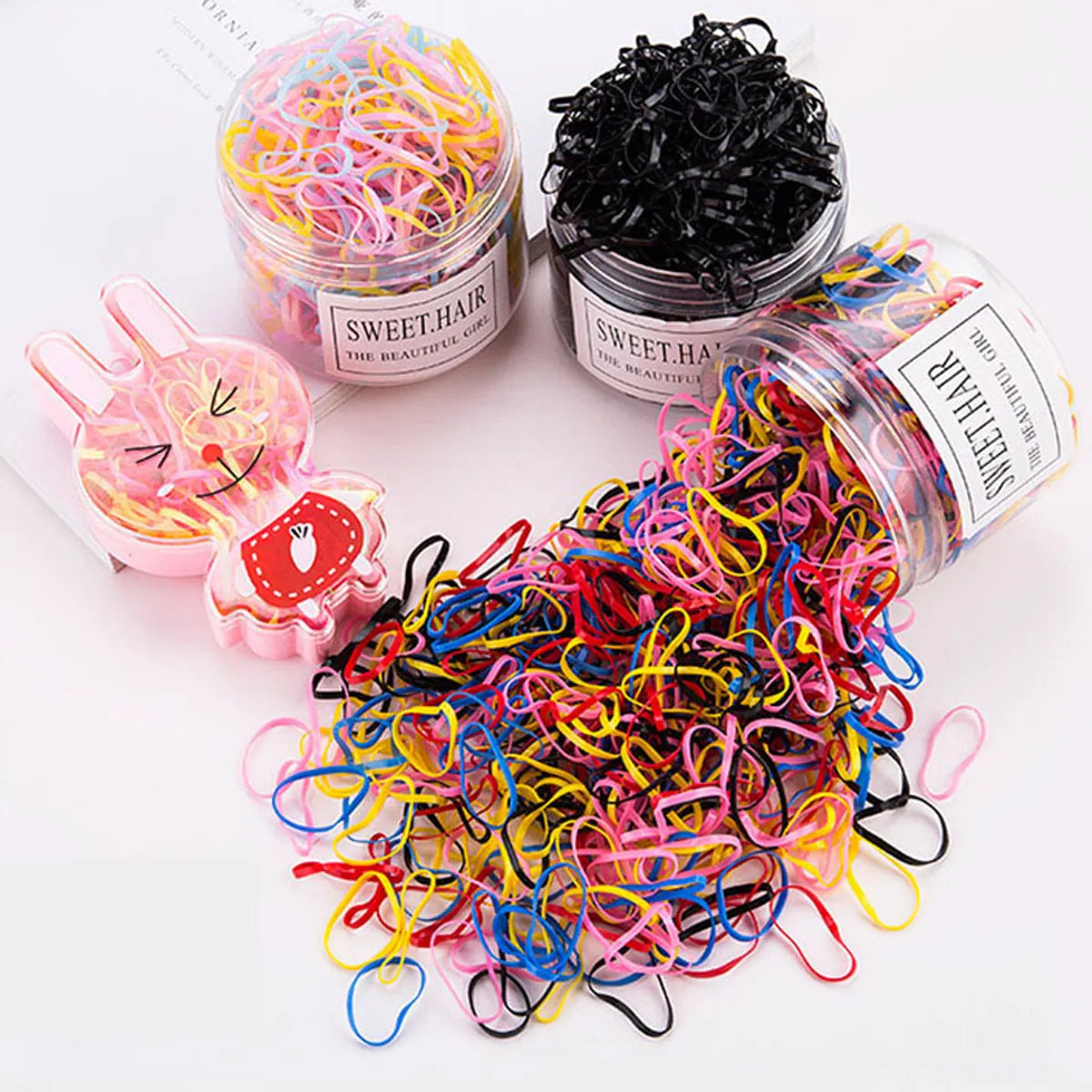 Boxed Hair Rope Thickening Disposable Small Rubber Bands For Girls And Babies