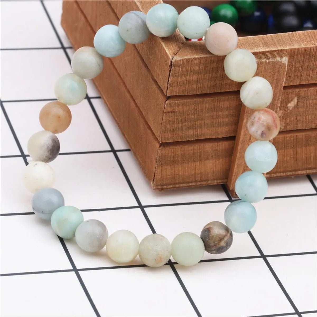 Fashion Printing Natural Stone No Inlaid Bracelets