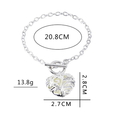 Bracelet Fashion Sweet Love Diamond Bracelet Trend Luminous Pattern Ladies Bracelet Wholesale Nihaojewelry