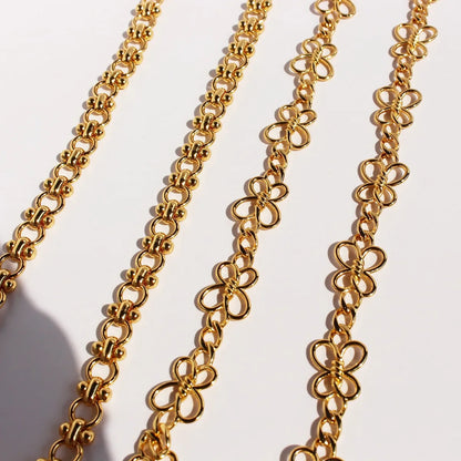 Brass Gold Plated Geometric Necklace