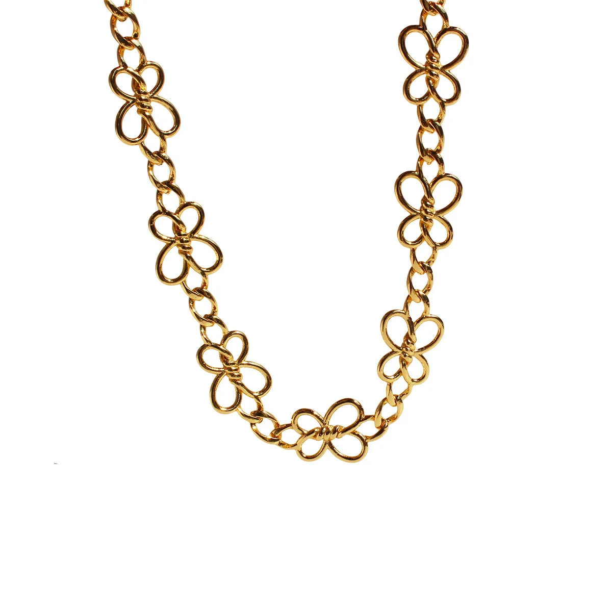 Brass Gold Plated Geometric Necklace