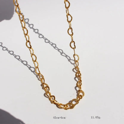 Brass Gold Plated Geometric Necklace