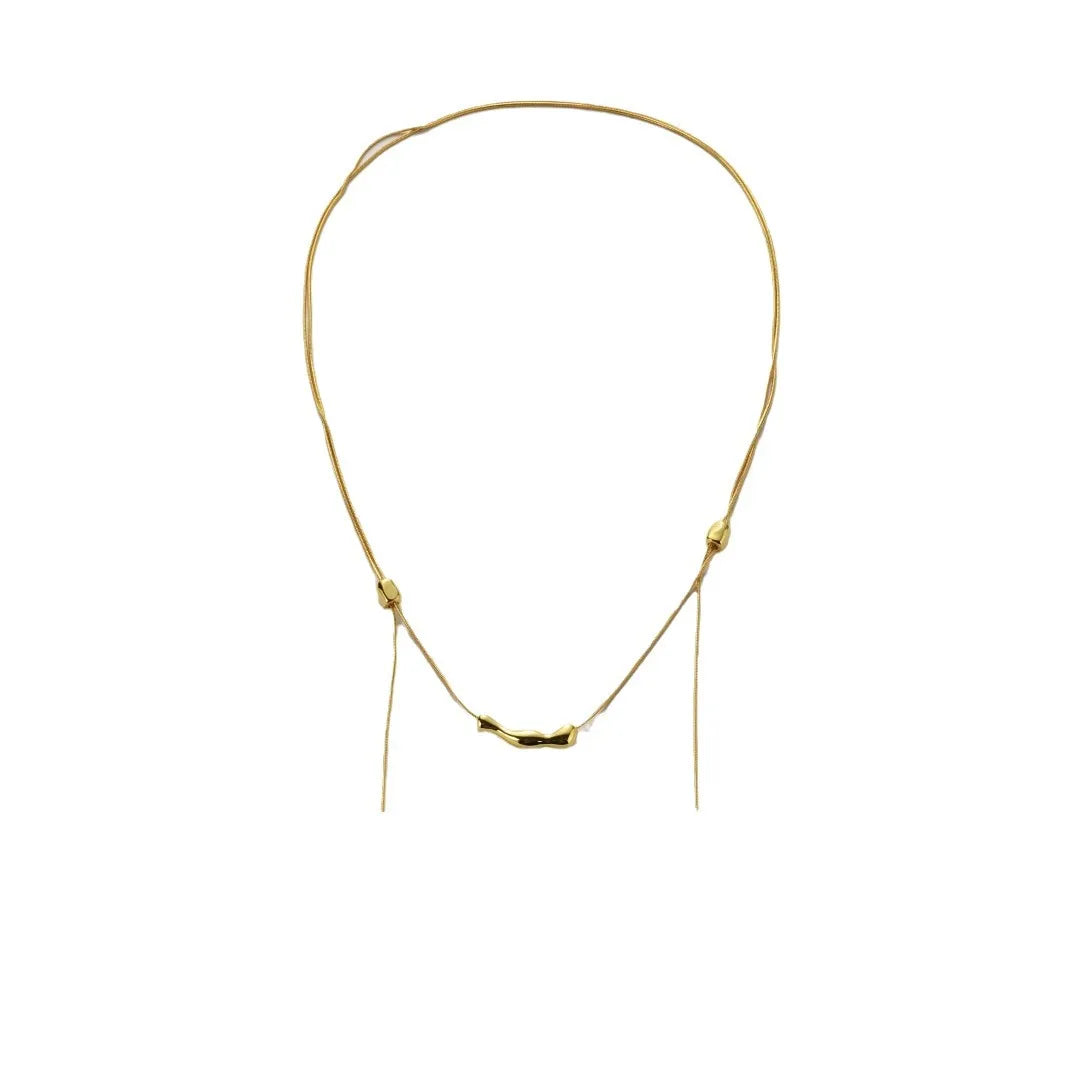 Brass Plating Geometric Necklace