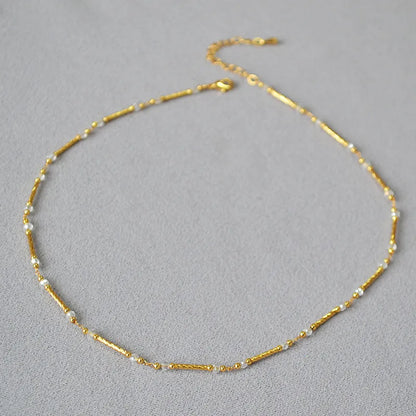 Brass Plating Solid Color Necklace