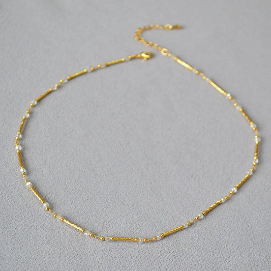 Brass Plating Solid Color Necklace