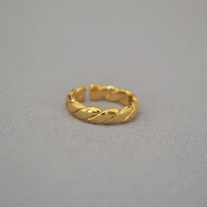 Brass Plating Solid Color Rings