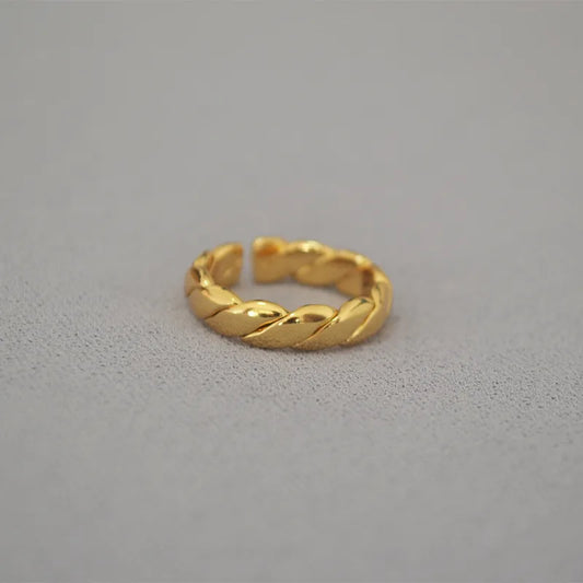 Brass Plating Solid Color Rings