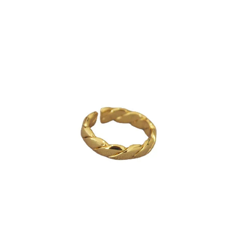 Brass Plating Solid Color Rings