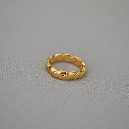 Brass Plating Solid Color Rings