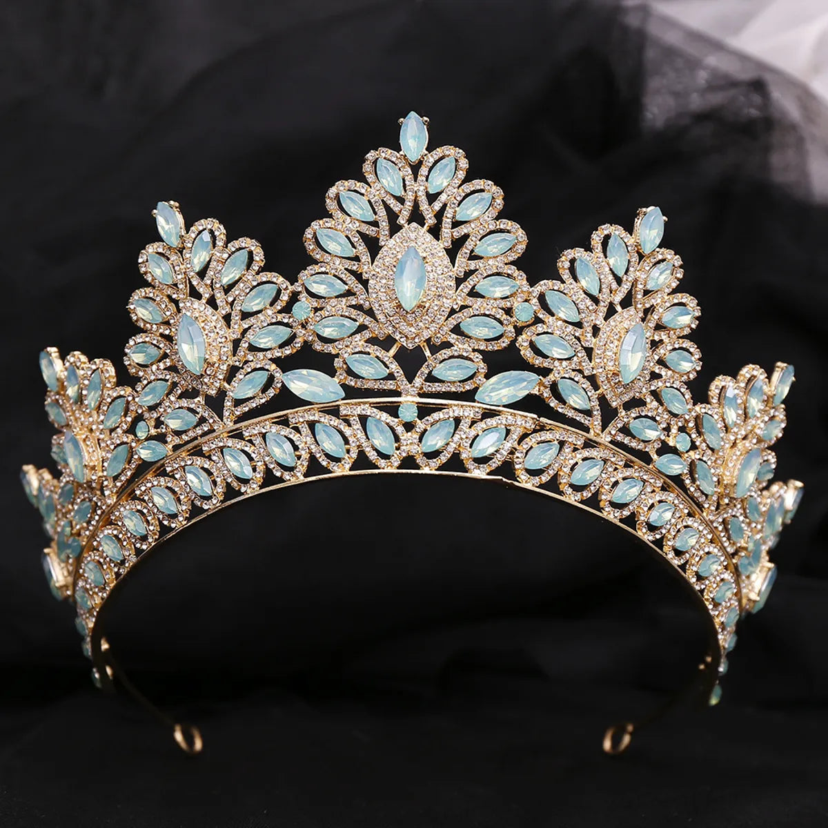 Bridal Crown Alloy Inlay Rhinestones Crown