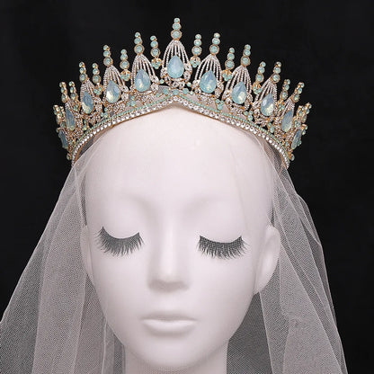 Bridal Crown Alloy Inlay Rhinestones Crown