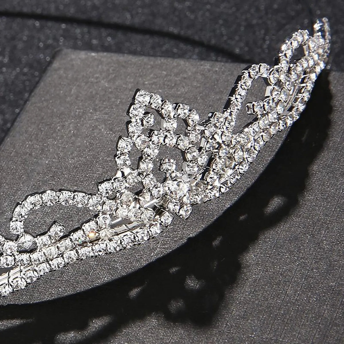 Bridal Jewelry Tiara Hair Accessories Rhinestone Crown Simple Style Bridal Jewelry